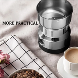 [Liquidação]Moedor Elétrico Inox Multifuncional 4 Lâminas para Café Grãos Sementes Temperos Especiarias 110V/220V
