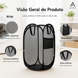 Cesto De Roupa Dobrável Organizador De Brinquedos Lavanderia Caixa Tela Pop-Up IZUSHOP