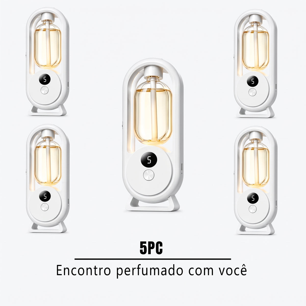 Difusor Automático de Aroma com Luz Noturna, Display Digital, para Uso Doméstico IZUAROMA