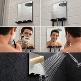 Espelho de Banheiro para Barbear/Depilar com Suporte em Acrilico Espelhado 2mm Anti-Embaçante