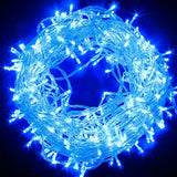 Cordão de Luz Natal Pisca Pisca 100 Led 9m 8 Funções Fio Transparente IZUSHOP
