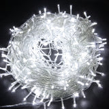 Cordão de Luz Natal Pisca Pisca 100 Led 9m 8 Funções Fio Transparente IZUSHOP