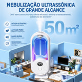 Difusor Automático de Aroma com Luz Noturna, Display Digital, para Uso Doméstico IZUAROMA
