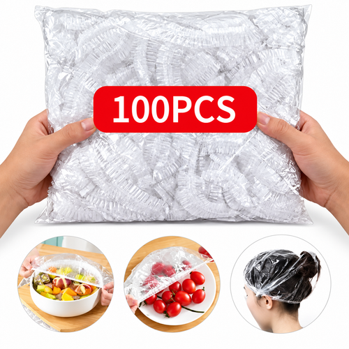 Kit Tampas Plásticas Elásticas Para Cobrir Alimentos Geladeira