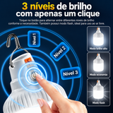 [KIT 2] Luz de Emergência Recarregável – Impermeável, para Feiras Noturnas