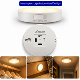 Luz Lâmpada com Sensor de Presença Luminária LED Sem fio Recarregável