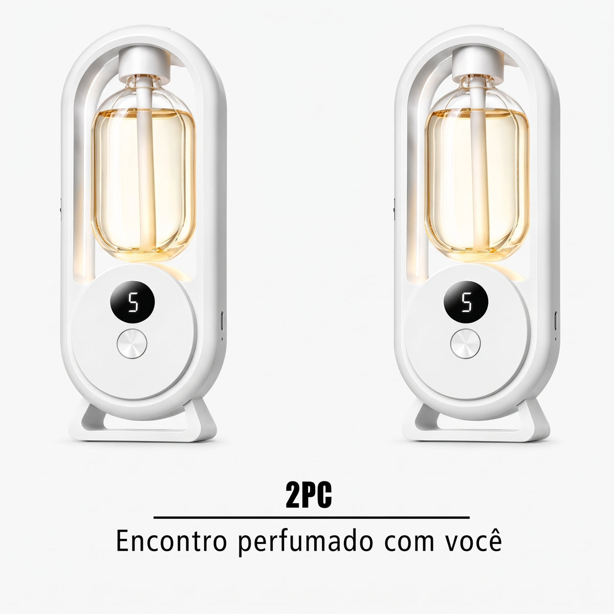 Difusor Automático de Aroma com Luz Noturna, Display Digital, para Uso Doméstico IZUAROMA