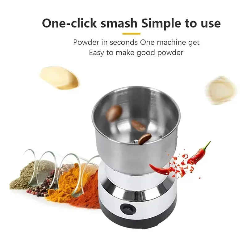 EU Kitchen Multifunctional 4 Blade Home Electric Grain Grinder Coffee Chopper Nut Bean Grinder Flavor Blender