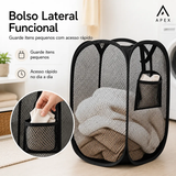 Cesto De Roupa Dobrável Organizador De Brinquedos Lavanderia Caixa Tela Pop-Up IZUSHOP