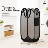 Cesto De Roupa Dobrável Organizador De Brinquedos Lavanderia Caixa Tela Pop-Up IZUSHOP