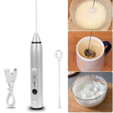 Batedor Misturador Mixer Elétrico para Bebidas Leite Café Clara de Ovo 2 em 1 taobiju